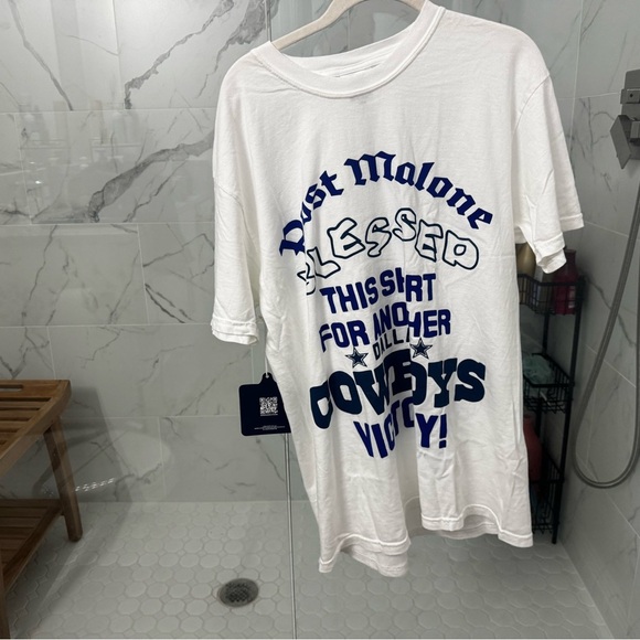 Post Malone x Dallas Cowboys Collab Limited Edition Tee Men's Size Large NWT - Picture 2 of 5